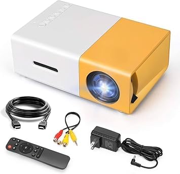 The Tramo™ Premium Mini LED Projector, Full HD, 1080p, 24W, Yellow