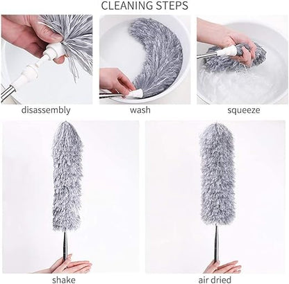 The Tramo™ Microfiber Feather Duster - Bendable & Extendable Cleaning Tool for Home & Room Cleaning