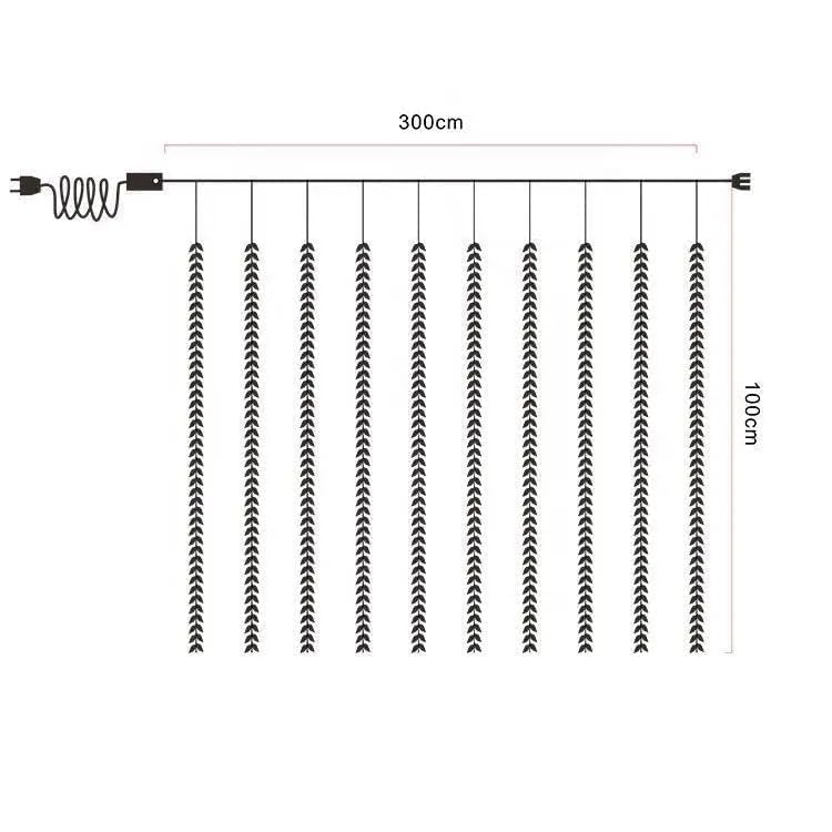 The Tramo™ LeafGlow LED Curtain with 8 Dynamic Light Modes