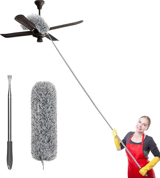 The Tramo™ Microfiber Feather Duster - Bendable & Extendable Cleaning Tool for Home & Room Cleaning