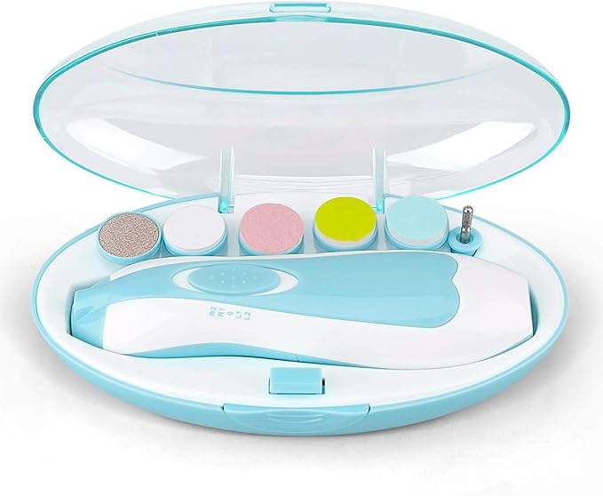 The Tramo™ Electric Baby Nail Trimmer Safe and Gentle Nail Trimming for Babies