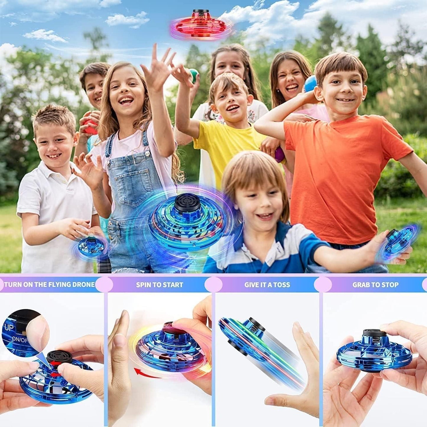 Airspin™ Magic Flying Orb Spinner Outdoor Toys